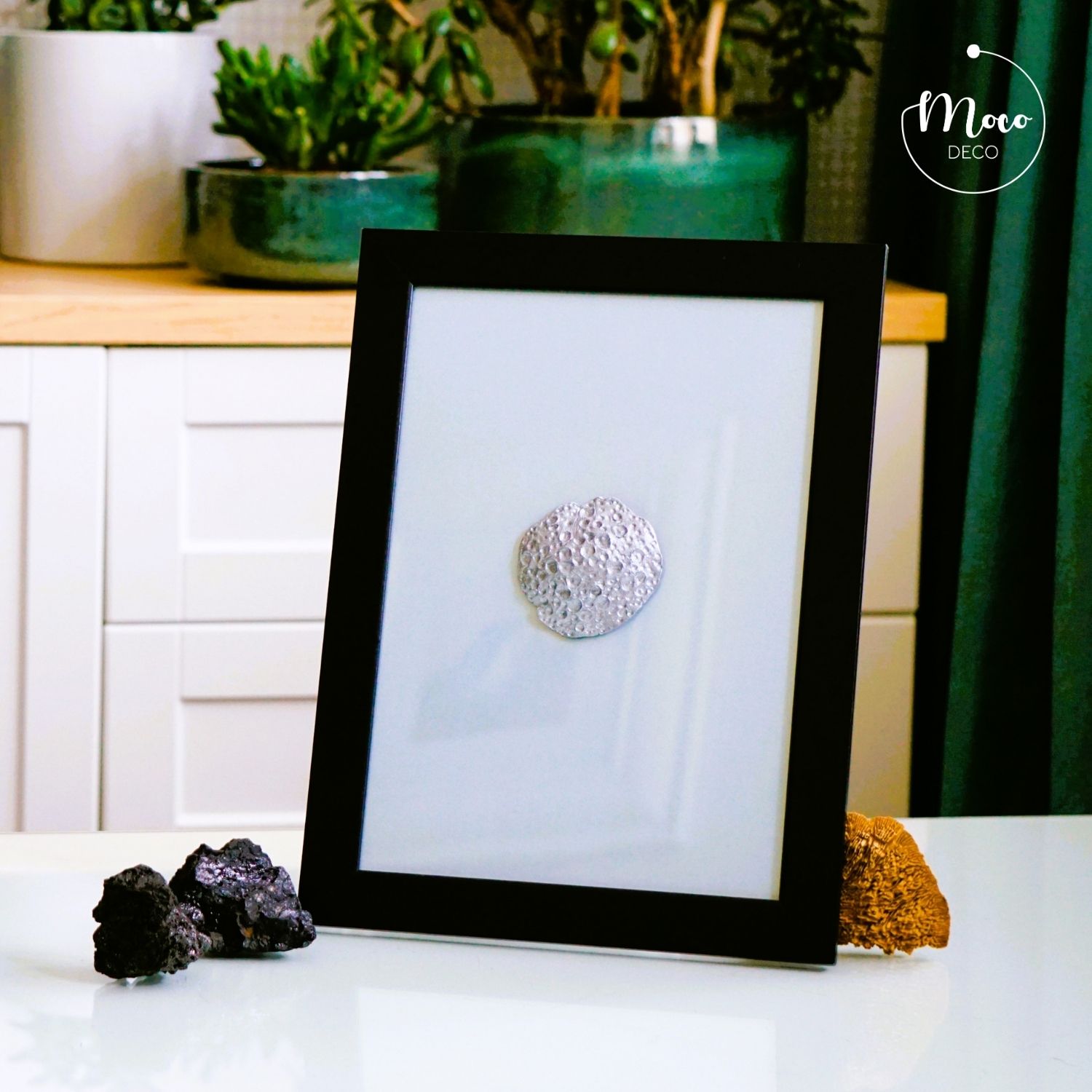 MOCO DECO, Silver-gray moon in the morning sky, Monika Chomiuk, Dekoracje ścienne (1)