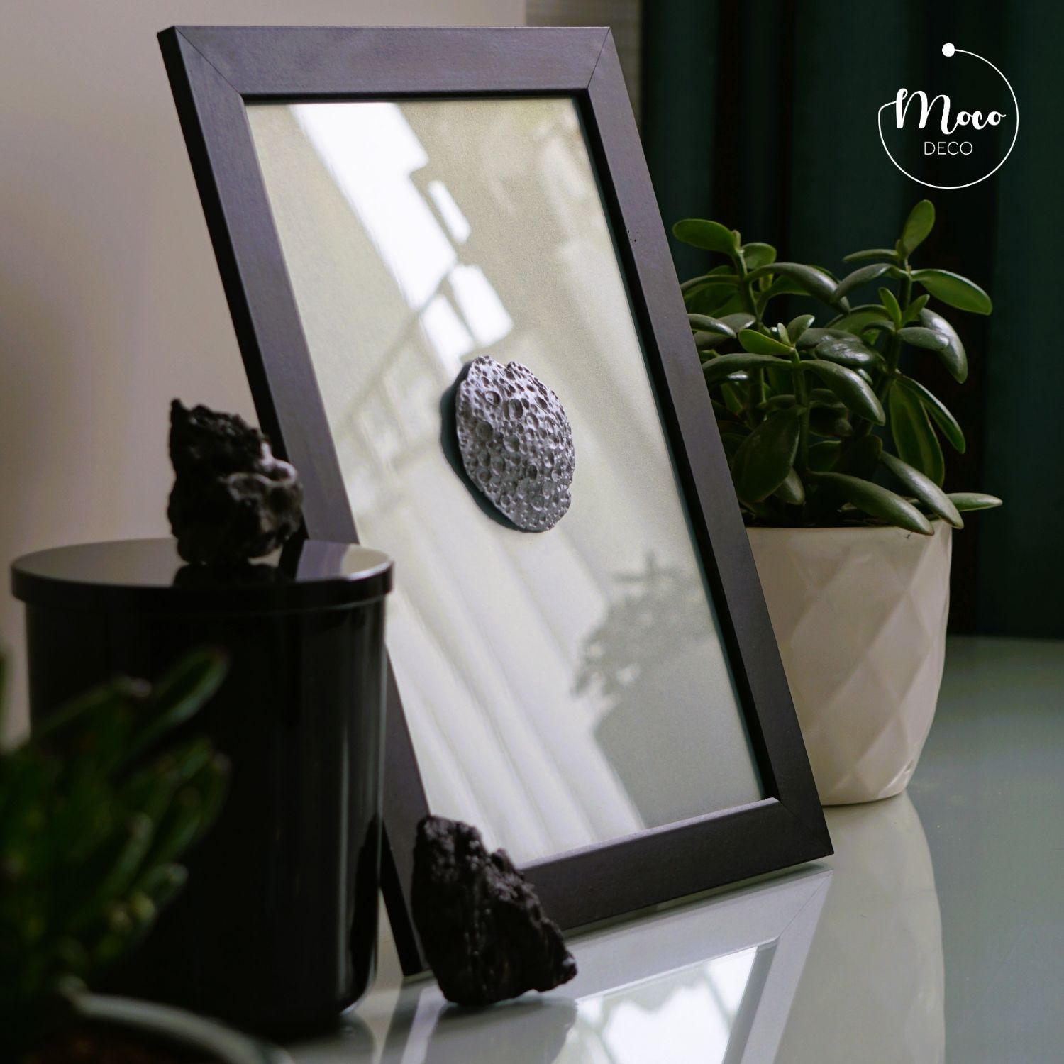 MOCO DECO, Silver-gray moon in the morning sky, Monika Chomiuk, Dekoracje ścienne (2)